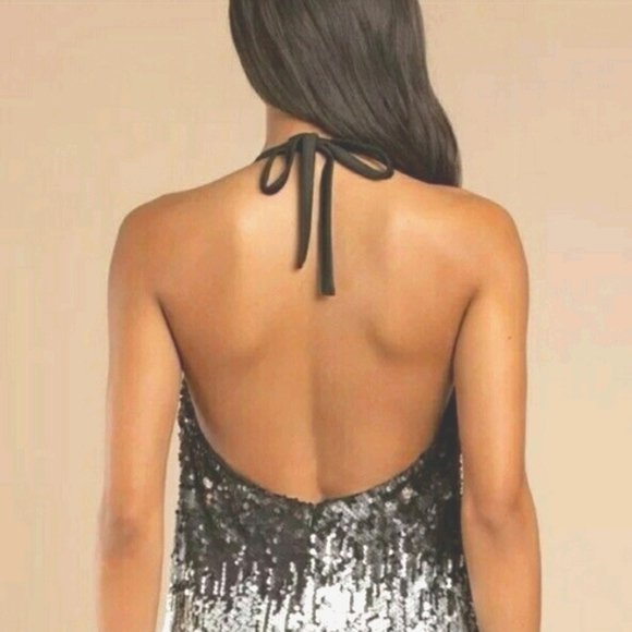 Tobi Till Sundown Halter Sequin Ombre Dress Small - Picture 3 of 8